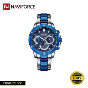 Naviforce-9196 watch in Gold, Silver Black, Silver Blue, Silver Gold, Silver Green, Silver Rose Black, Silver Rose Gold, and Silver White colors.