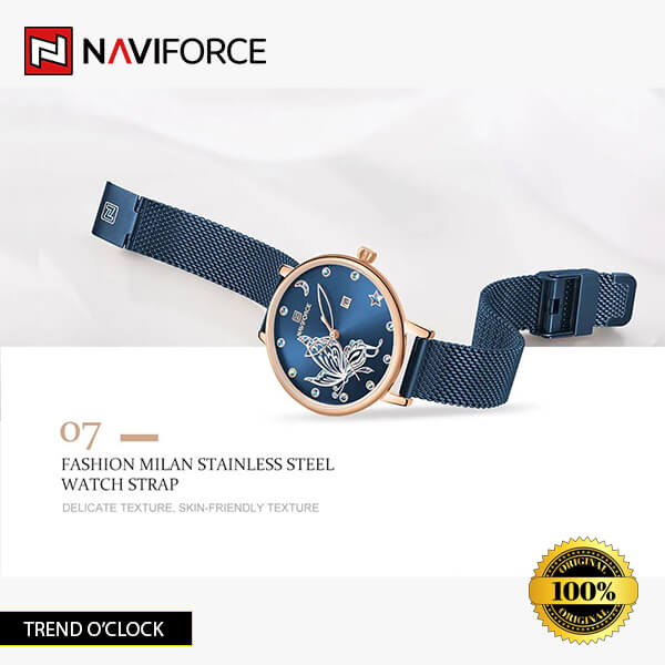 Naviforce-5011 watch available in three stylish color variants.