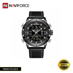 Naviforce-5153 watch in Black, Blue, Brown, Coffee, and Gold colors.