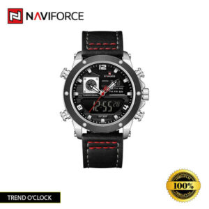 Naviforce-9236 watch in Black Green, Silver Black, Blue, Brown Rosegold, Brown Gold, Black, and Black Gold colors.